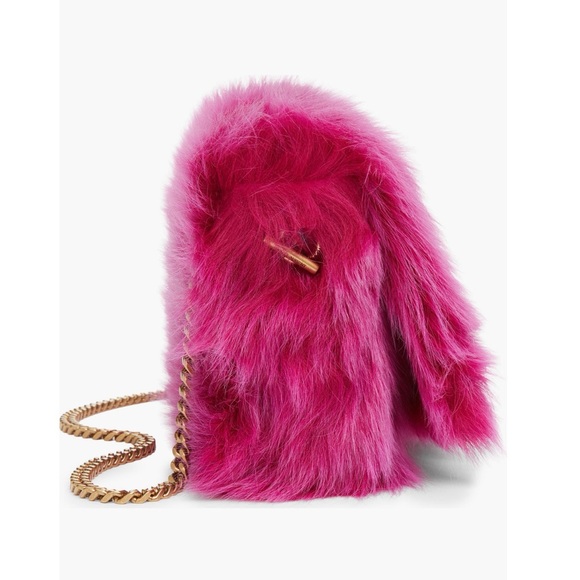 🖤SOLD🖤 Saint Laurent KATE SML REV FUR SHLDR MAGENTA NWT Beautiful 💓 - Picture 6 of 17